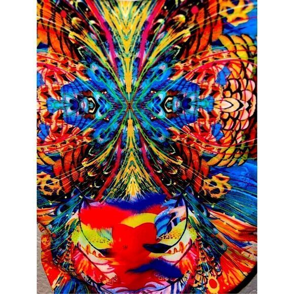 Bright Feather Print Bathing Suit NEW - Picture 9 of 13